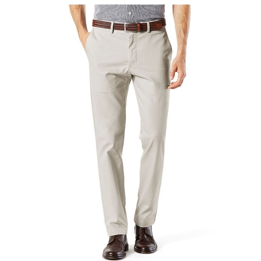 Men's Dockers Signature Khaki Lux Slim-Fit Stretch Pants Size 29 x 32